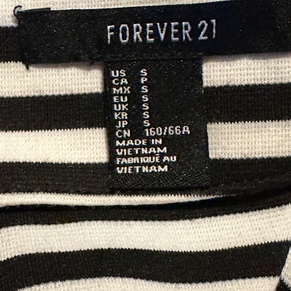 NWT FOREVER 21 STRIPES SKIRT - Picture 4 of 10